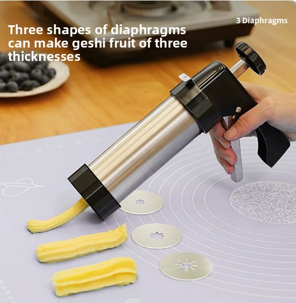 ステンレス製チュロスメーカー、ケーキデコレーション用クッキー - Churros Maker Gun のレビューと価格