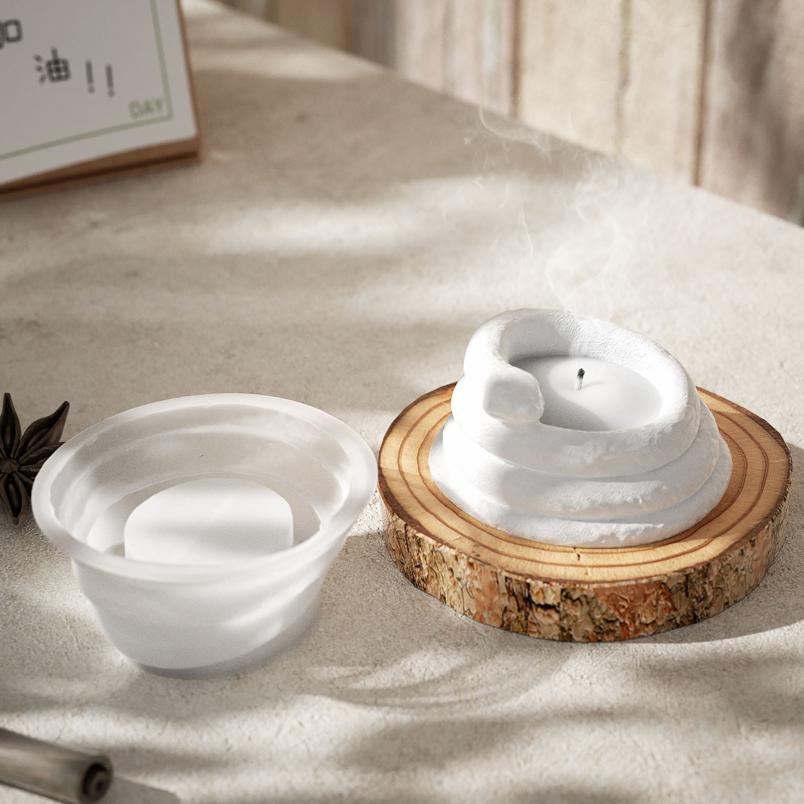 ヘビポットシリコーン金型 DIY 香りラウンドキャンドル容器 - Potsticker Mold のレビューと価格